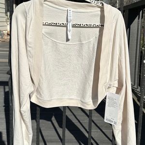 Lululemon french terry long sleeve shrug